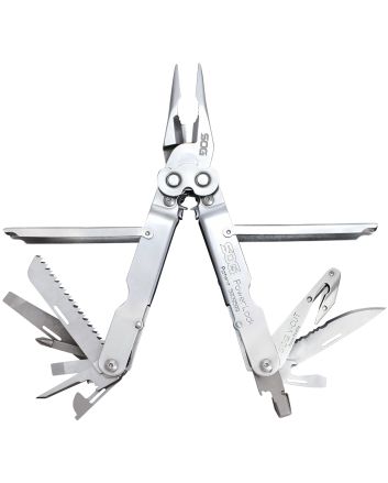 S.O.G SOG-S62N-CP PowerLock V-Cutter Polished 420 Stainless Steel 7" Long Includes Sheath