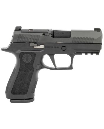 Sig Sauer 320XC9BXR3PR2 P320 XCompact 9mm Luger 15+1 3.60" Carbon Steel Barrel, Black Nitron Optic Ready/Serrated SS Slide, Black Stainless Steel Frame w/Picatinny Rail, Black XCompact Polymer Grips