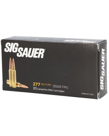 Sig Sauer E277SFB13520 Elite Ball277Fury 135gr Full Metal Jacket 20 Per Box/10 Case