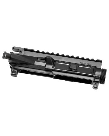 Sharps Bros SBUR04 Billet UpperUpper Receiver, 7075-T6 Aluminum w/Mil-Spec Anodized Finish, Stripped w/Forward Assist &amp; Dust Cover For .223/5.56/.224 Valkyrie/300 BLK/6.5 Grendel Caliber AR-15
