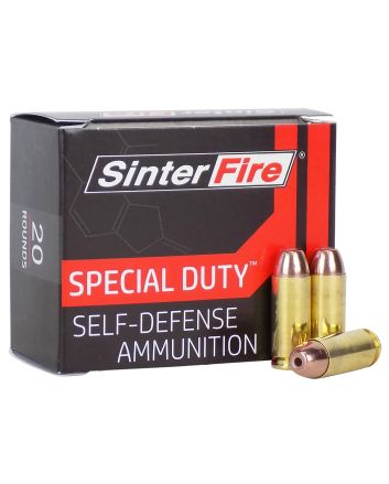 SinterFire Inc SF10125SD Special Duty (SD)10mmAuto 125gr Lead Free Frangible Hollow Point 20 Per Box/10 Case