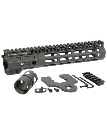 Midwest Industries MINF105 Night Fighter10.50" M-LOK Black Hardcoat Anodized Aluminum Includes Barrel Wrench, Nut, &amp; 5 Slot Rail