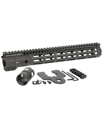 Midwest Industries MINF135 Night Fighter13.50" M-LOK Black Hardcoat Anodized Aluminum Includes Barrel Wrench, Nut, &amp; 5 Slot Rail