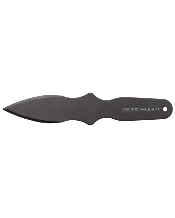 Cold Steel CS80STMB Micro Flight Thrower Fixed Plain Spear Point Black 550C Steel Blade/Handle