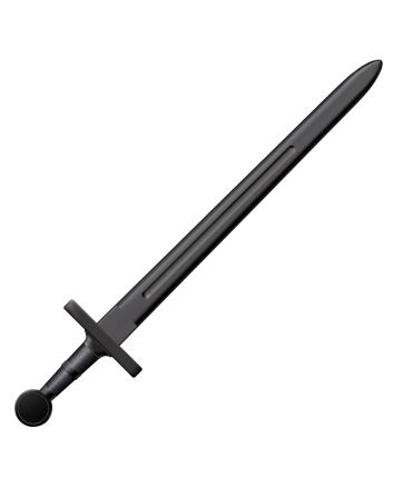 Cold Steel CS92BKS Medieval Training Sword 32.25" Sword Plain Black Polypropylene Blade/7.25" Black Polypropylene Handle