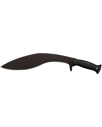 Cold Steel CS97KMPS Kukri Plus 13" Black Matte Baked-On Anti Rust 1055 Carbon Steel Blade/ Black Polypropylene Handle 18" Long Includes Sheath