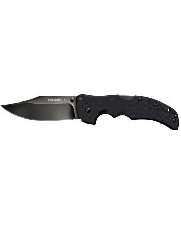 Cold Steel CS27BC Recon 1 4" Folding Clip Point Plain DLC Coated American S35VN Blade/Black G10 Handle Includes Pocket Clip