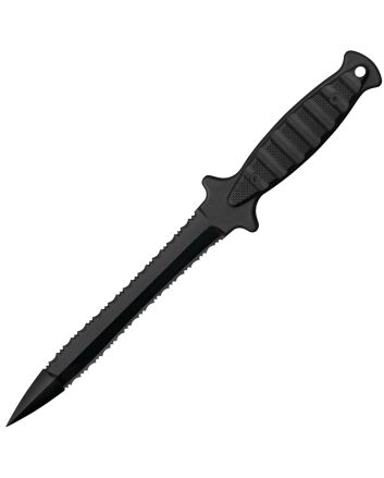 Cold Steel CS-92FMA FGX Wasp 7" Fixed Serrated Black Griv-Ex Blade &amp; Handle