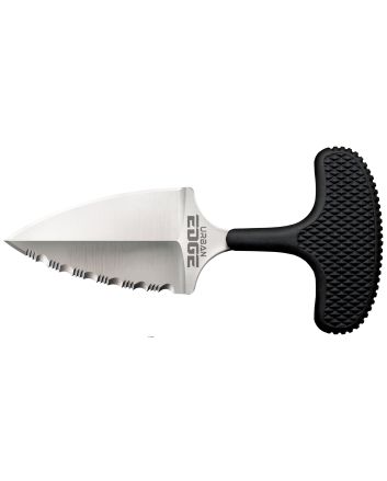 Cold Steel CS43XLS Urban Edge2.50" Fixed Part Serrated Stone Washed Japanese AUS-8A SS Blade/Black Textured Kray-Ex Handle
