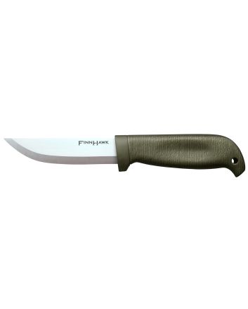 Cold Steel CS-20NPK Finn Hawk 4" Fixed Plain Cryo 4116 SS Blade/OD Green TPR Handle
