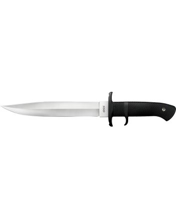 Cold Steel CS39LSSC OSS8.25" Fixed Plain AUS-8A SS Blade/Black Textured Kray-Ex Handle Includes Sheath