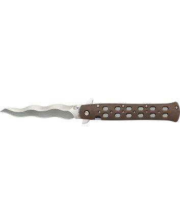 Cold Steel CS-26SK4 Ti-Lite4" Folding Plain Kris AUS 10A Steel Blade/Flat Dark Earth Griv-Ex Handle