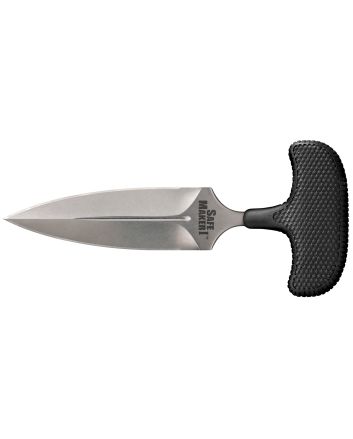 Cold Steel CS12DBST Safe Maker I 4.50" Fixed Spear Point Plain Stone Washed AUS-8A SS Blade/ Black Kray-Ex Handle Includes Sheath
