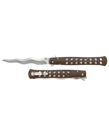 Cold Steel CS-26SXK6 Ti-Lite6" Folding Plain Kris AUS 10A Steel Blade/ Black Griv-Ex Handle
