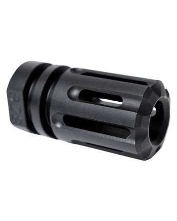 Angstadt Arms AAF09HHB28 Flash HiderBlack Hardcoat Anodized Steel with 1/2"-28 tpi Threads 1.75" OAL for 9mm Luger