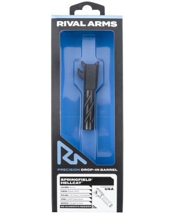 Rival Arms RA-RA20H101A Precision V1 Black PVD Spiral Fluted Stainless Steel for Springfield Hellcat