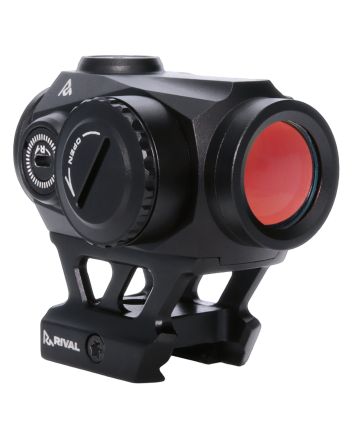 Rival Arms RARA8122BN X2 Red DotBlack Anodized 1 X 22 mm 2 MOA Red Dot
