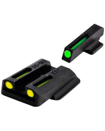 TruGlo TGTG131RT2Y TFOGreen/Tritium/Fiber Optic Front Sight-Yellow/Tritium/Fiber Optic Rear Sight Ruger LC9/9S/380