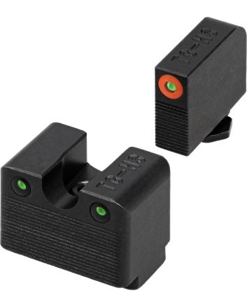 TruGlo TGTG231G3MC Tritium ProBlack | Green Tritium Orange Outline Front Sight Green Tritium Rear Sight