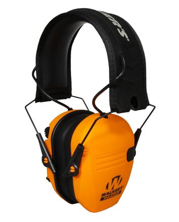 Walker's GWPRSEMBLZ Razor Slim Electronic Muff 23 dB Over the Head Blaze Orange/Black Polymer