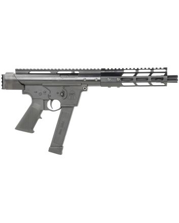 Tactical Superiority SIA-TAC09-085 Tac-99mm Luger 8.50" Black Hard Coat Anodized Rec Picatinny Rail End Cap Black A2 Grip