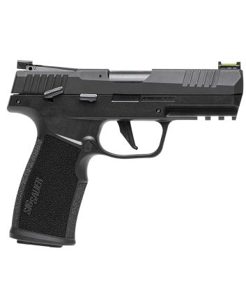 Sig Sauer 322CBAS P322Compact 22 LR 20+1 4" Black Steel Threaded Barrel, Black Hard Coat Anodized Optic Ready/Serrated Slide, Black SS/Polymer Frame w/Picatinny Rail &amp; Black Polymer Grips