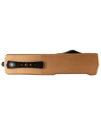 Templar Knife SAAB221 Premium LWSmall 3" OTF Tanto Plain Black Oxide Stonewashed Powdered D2 Steel Blade, 4.50" Bronze Anodized Aluminum Handle