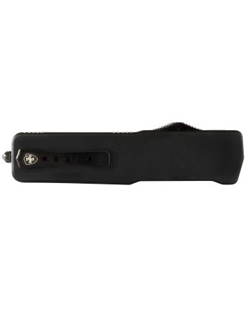 Templar Knife SABR321 Premium LWSmall 3" OTF Drop Point Plain Black Oxide Stonewashed D2 Steel Blade, 4.50" Black Aluminum Handle
