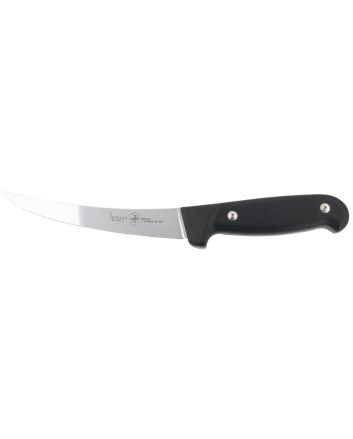 Templar Knife K6BBK362 Boning6" Fixed Plain Damasteel Blade, 5" Black G10 Handle
