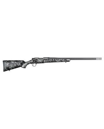 Christensen Arms 8010612700 Ridgeline FFT Full Size 22-250 Rem 4+1, 20" Stainless Steel Threaded Barrel, Stainless Aluminum Receiver, Black w/Gray Accents Fixed Sporter w/Flash Forged Technology Stock