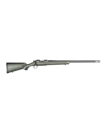 Christensen Arms CA10268H14233 Summit TIFull Size 6.5 Creedmoor 4+1, 24" Natural Titanium Steel Threaded Barrel, Natural Titanium Aluminum Receiver Green w/Black/Tan Webbing Fixed Sporter Stock