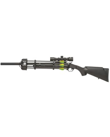 Traditions CRX6220060 Crackshot XBR Package 22 Cal 1rd 16.50" 20" Blued Steel Barrel &amp; Receiver, Black Synthetic Stock, 4x32 Scope, Three Firebolt Arrows