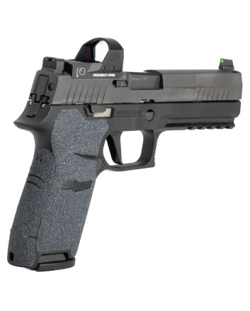 Hogue 17639 Wrapter Adhesive Grip made of Heavy Grit with Black Finish for Sig P320 Full Size with Medium Grip Module