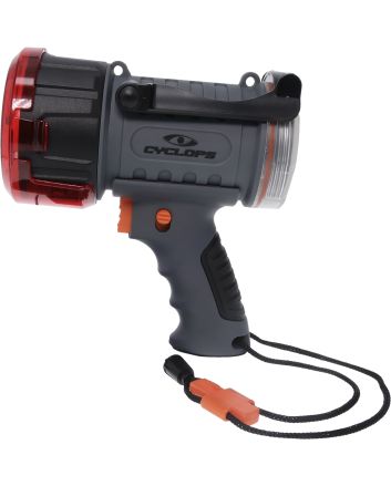 Cyclops CYC2000WP Spotlight w/Flood Light 500/200 Lumens Red/White CREE XP-G3 LED Black/Gray Polymer/Aluminum
