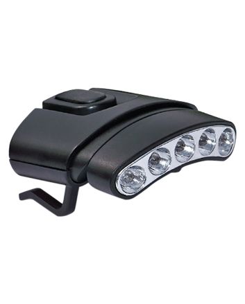 Cyclops CYCHCDTWG Orion Tilt Hat Clip Light 30 Lumens Green/White LED Bulb Black Clip-On
