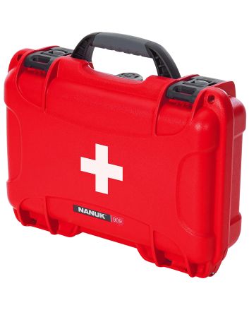 Nanuk 909FSA9 909 First Aid Case Red Resin w/ Latches