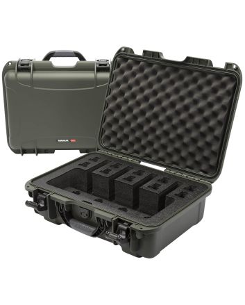Nanuk 9254UP6 925 4 UP Pistol Case Waterproof Olive Resin w/ Closed-Cell Foam Padding 17" L x 11.80" W x 6.40" H Interior Dimensions