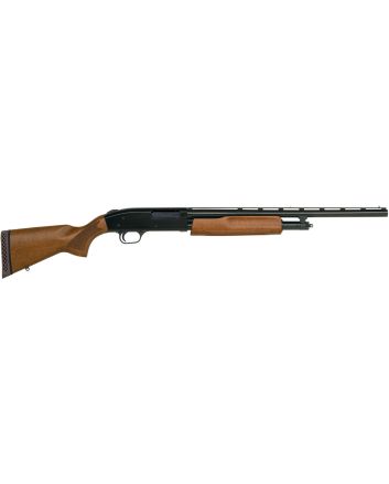 Mossberg 57110 505 Bantam Youth 20 Gauge Pump 3" 4+1 20" Blued Vent Rib Barrel, Blued Steel Receiver, Fixed Hardwood Stock, Right Hand, Accu-Set Choke