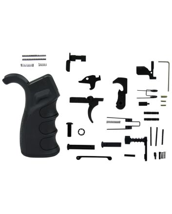 TacFire LPK02USAB Lower Parts KitAR-15 Black PGAR-B Grip Black
