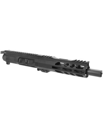 TacFire BU-9MM-7 Pistol Upper Assembly9mm Luger Caliber with 7" Black Nitride Barrel, Black Anodized 7075-T6 Aluminum Receiver &amp; M-LOK Handguard for AR-Platform Includes Bolt Carrier Group