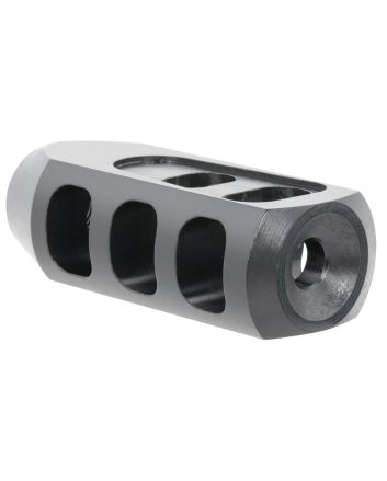 TacFireTanker Muzzle BrakeBlack Oxide Steel with 1/2"-28 tpi Threads 2.76" OAL 1.37" Diameter for 5.56x45mm NATO