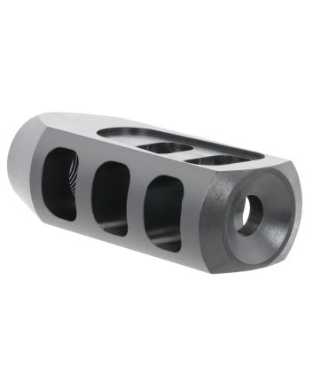 TacFireTanker Muzzle BrakeBlack Oxide Steel with 5/8"-24 tpi Threads 2.76" OAL 1.37" Diameter for 308 Win
