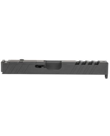 TacFireReplacement Slide40 S&amp;W Graphite Black Cerakote Stainless Steel with Optics Cut &amp; Slide Ports for Glock 22 Gen3