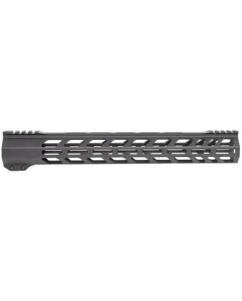 TacFireA.C.E. Low Profile M-Lok Handgaurd 15" Black Hardcoat Anodized Aluminum for 308 Win AR-10