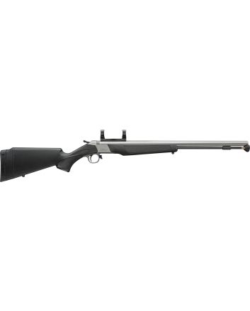 CVA PR2117SM Wolf V2 50 Cal 209 Primer 24" Matte Stainless Steel Barrel, DuraSight Rail Receiver, Black Fixed Synthetic Stock
