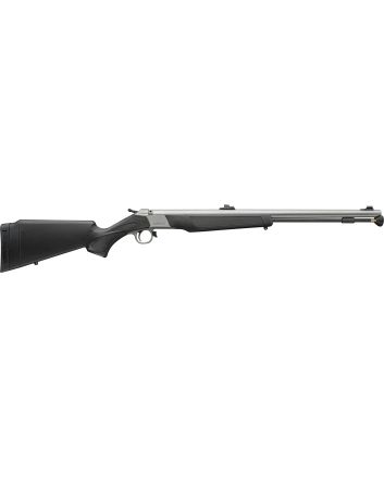 CVA PR2117SNW Wolf V2 Northwest 50 Cal Musket Cap 24" Matte Stainless Barrel/Rec, Black Synthetic Furniture, Fiber Optic Sights
