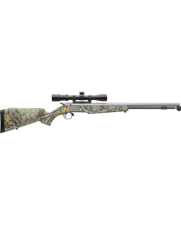 CVA PR2118SSC Wolf V2 50 Cal 209 Primer 24" Matte Stainless Barrel/Rec Realtree Edge Synthetic Stock Includes 3-9x32mm Scope