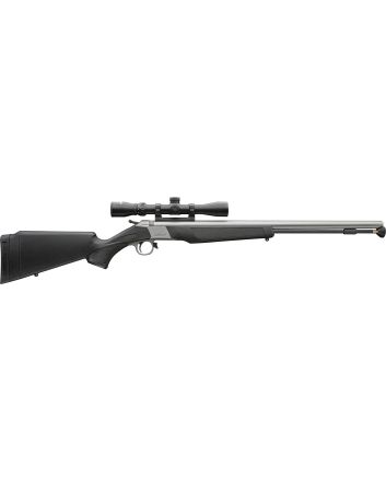 CVA PR2117SSC Wolf V2 50 Cal 209 Primer 24" Matte Stainless Barrel/Rec Black Synthetic Stock Includes 3-9x32mm Scope