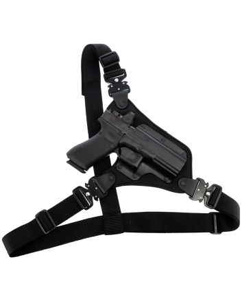 Galco HR248RB High ReadyFits Chest Up To 58 " Black Kydex/Nylon Shoulder/Torso Strap Fits Sig P220/P226/Browning BDA Right Hand