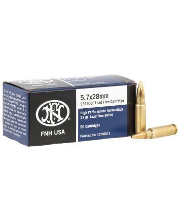 FN 10700013 High Performance5.7x28mm 27gr Lead Free Hollow Point 50 Per Box/40 Case